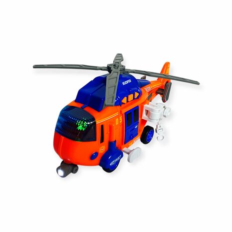 Toy Rescue Helicopter - with light and sound 22CM Help rescue helicopter