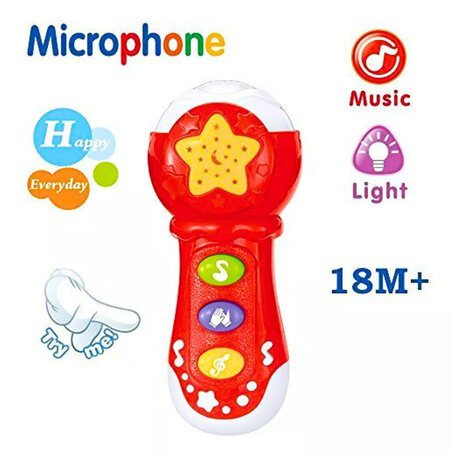 Baby Microfoon Muziek Maatje &ndash; 18M+ - Met Dierengeluiden, Instrumenten &amp; Applaus