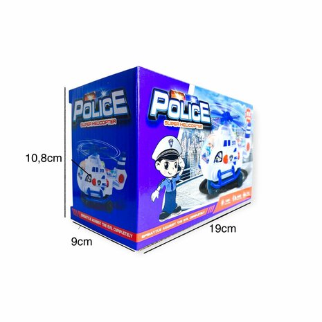 Toy police helicopter - with light, sound