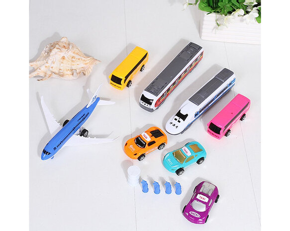 Modern Traffic - 8-piece vehicle set Toys