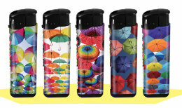 VIO&reg; - Aanstekers 50 in tray - umbrella print