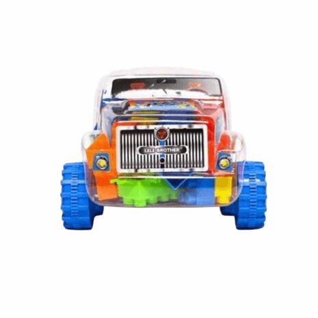Speelgoed bouwstenen + auto 100 stuks Bouwstenen - Multikleur Speelgoed Bouwblokjes - In Auto Box