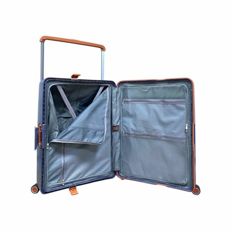 Bubule Hardcase kofferset staalblauw - 3 stuks - TSA Slot - brede handgreep