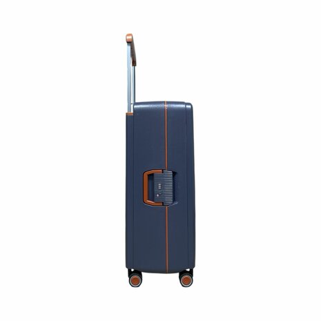Bubule Hardcase kofferset staalblauw - 3 stuks - TSA Slot - brede handgreep