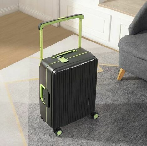 Bubule Hardcase kofferset zwart - 3 stuks - TSA Slot - brede handgreep