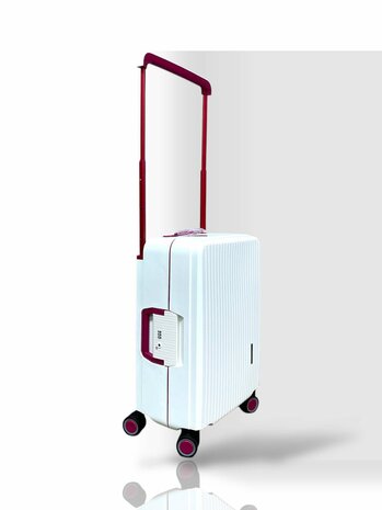 Kofferset wit Hardcase  - 3 stuks - TSA Slot - brede handgreep Bubule 
