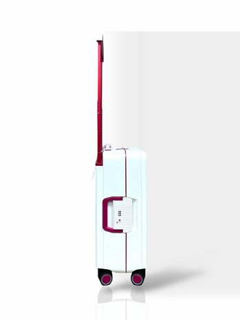 Kofferset wit Hardcase  - 3 stuks - TSA Slot - brede handgreep Bubule 