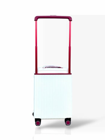 Kofferset wit Hardcase  - 3 stuks - TSA Slot - brede handgreep Bubule 