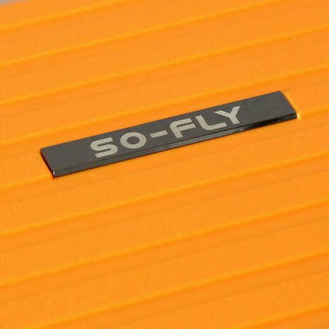 Kofferset Oranje Hardcase  - 3 stuks - TSA Slot - brede handgreep Bubule 