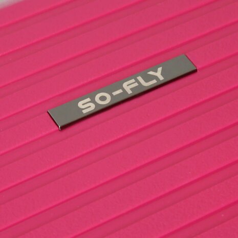 Kofferset Donker roze Hardcase  - 3 stuks - TSA Slot - brede handgreep Bubule 