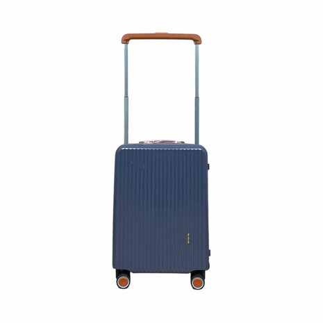 Hardcase koffer Handbagage  staalblauw - 56 cm - TSA Slot - brede handgreep Bubule 