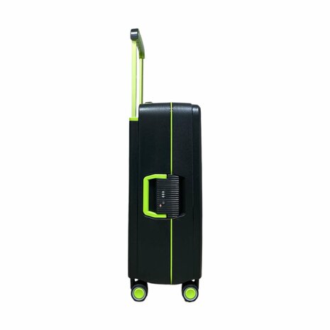 Hardcase koffer zwart Groot - L 66 cm - TSA Slot - brede handgreep Bubule 