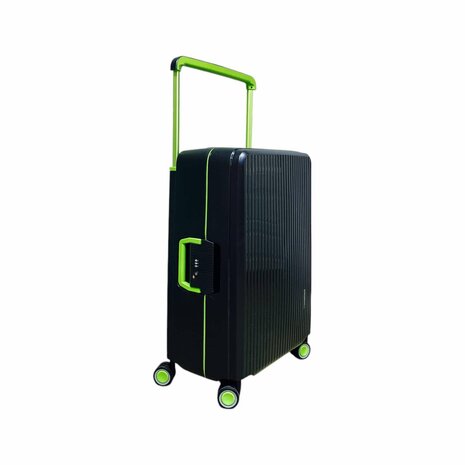 Hardcase koffer zwart Groot - L 66 cm - TSA Slot - brede handgreep Bubule 
