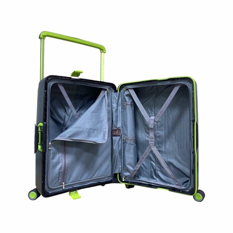 Hardcase koffer zwart Groot - L 66 cm - TSA Slot - brede handgreep Bubule 