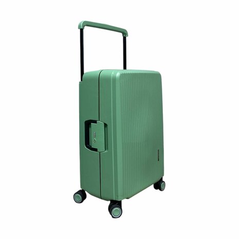 Hardcase koffer pista groen Groot - L 66 cm - TSA Slot - brede handgreep Bubule 