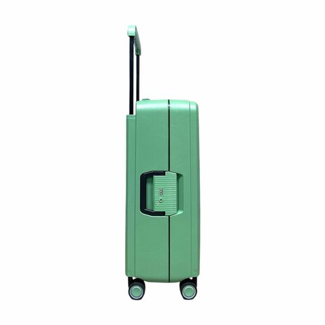 Hardcase koffer pista groen Groot - L 66 cm - TSA Slot - brede handgreep Bubule 