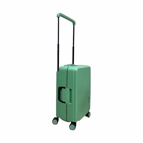 Hardcase koffer Handbagage  pista groen - 56 cm - TSA Slot - brede handgreep Bubule 