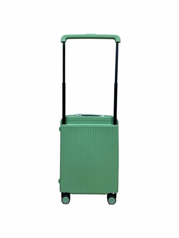 Hardcase koffer Handbagage  pista groen - 56 cm - TSA Slot - brede handgreep Bubule 