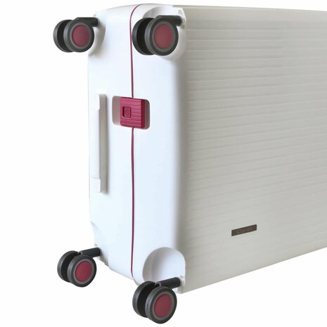 Hardcase koffer wit Groot - L 66 cm - TSA Slot - brede handgreep Bubule 