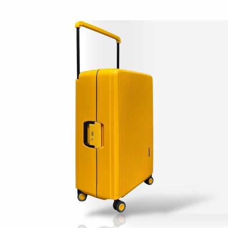 Hardcase koffer oranje Groot - L 66 cm - TSA Slot - brede handgreep Bubule 