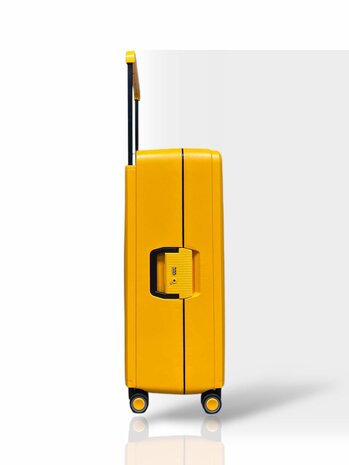 Hardcase koffer oranje Groot - L 66 cm - TSA Slot - brede handgreep Bubule 