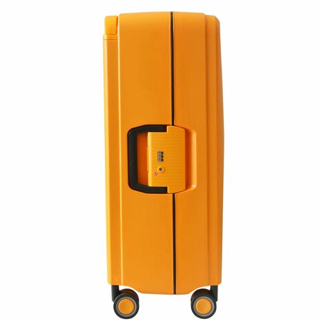 Hardcase koffer oranje Groot - L 66 cm - TSA Slot - brede handgreep Bubule 