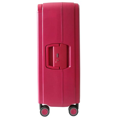 Hardcase koffer Donker roze Groot - L 66 cm - TSA Slot - brede handgreep Bubule 