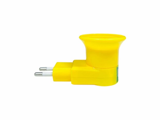 Stekker EU met E27 fitting + aan/uit schakelaar mix 5 stuks