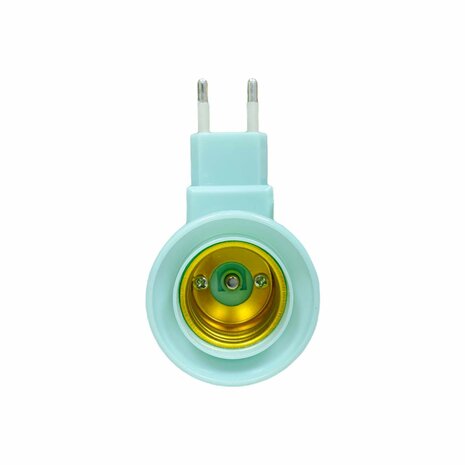 Stekker EU met E27 fitting + aan/uit schakelaar mix 5 stuks