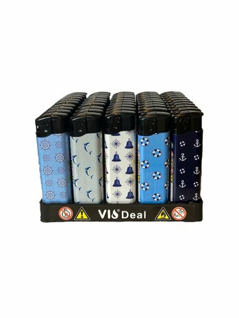 Klik aanstekers - 50 stuks in tray - summer print 