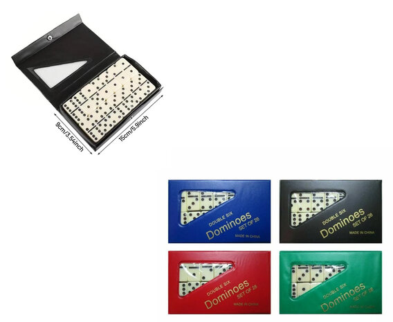 Domino spel - 28 stuks dominostenen - dubbel 6 - Double Six Dominoes