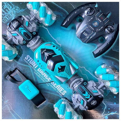R/C Stunt Transform Twist Car - Afstandsbestuurbare Auto &ndash; 360&deg; Draai - Slimme hand Besturing