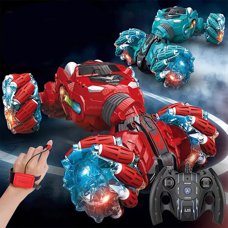 R/C Stunt Transform Twist Car - Afstandsbestuurbare Auto &ndash; 360&deg; Draai - Slimme hand Besturing