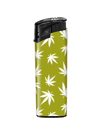Aanstekers met Ganja Weed Print - 50 stuks - cannabis design lighters TOM&reg;