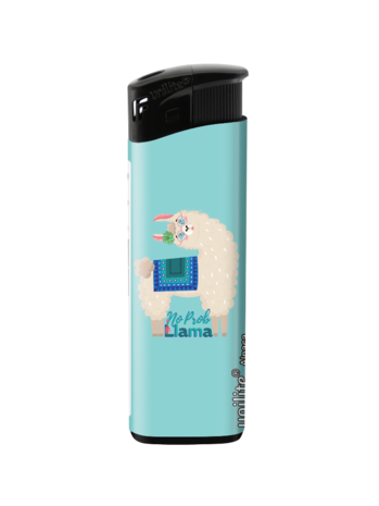 Unilite&reg; Alpaca Print Lighters &ndash; Cute &amp; Functional Fix Flame Lighters (50 Pack)