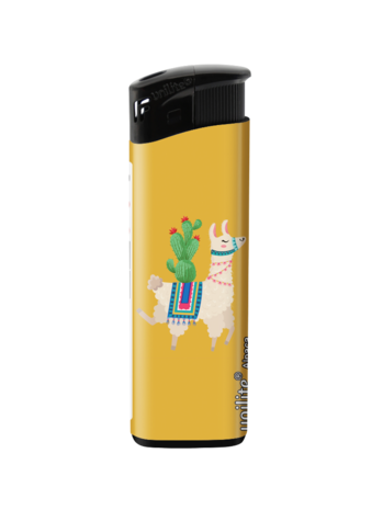 Unilite&reg; Alpaca Print Lighters &ndash; Cute &amp; Functional Fix Flame Lighters (50 Pack)