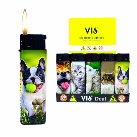 Schattige Dieren aanstekers - Navulbaar &amp; Verstelbaar aansteker - 50 stuks