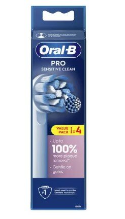 Oral-B Pro Sensitive Clean Brush Heads White 4 Pieces