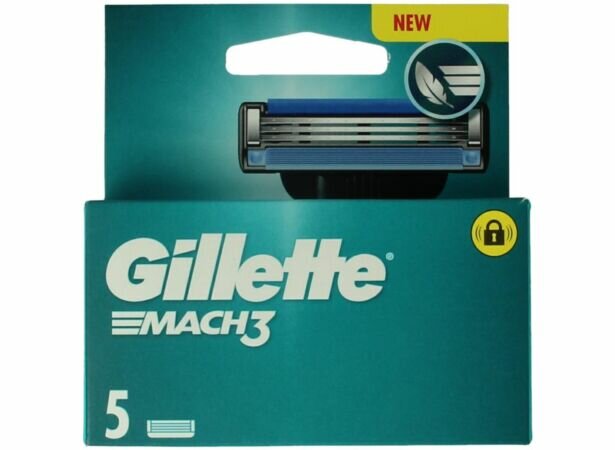 Gillette Mach 3 Razor Blades 5 Pieces