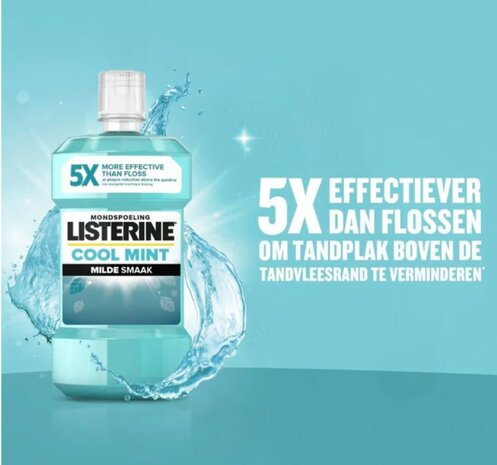 Listerine Cool Mint Mild Smaak Mondwater 500ML