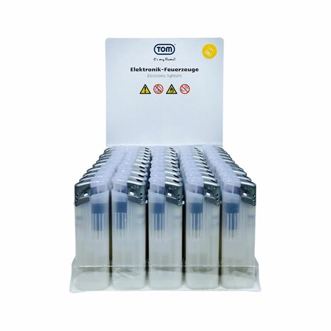 Printable Lighters - White Transparent 50 pieces - Adjustable &amp; refillable