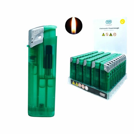 Printable Lighters - Dark Green Transparent 50 pieces - Adjustable &amp; refillable