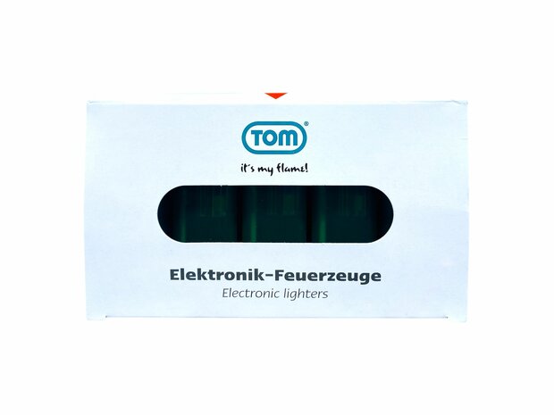 Printable Lighters - Dark Green Transparent 50 pieces - Adjustable &amp; refillable