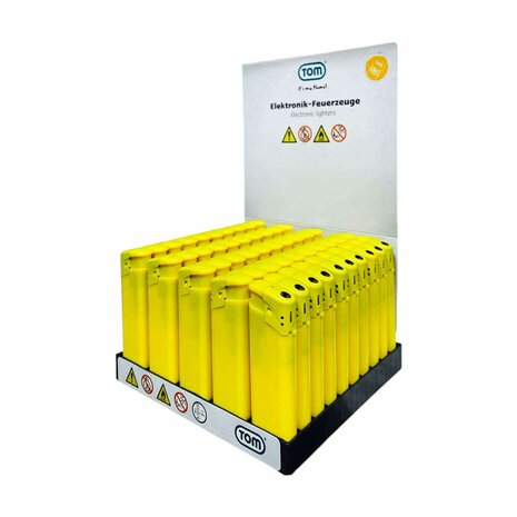 Yellow Printable Lighter Blank - Pack of 50 - Click System - TOM&reg;