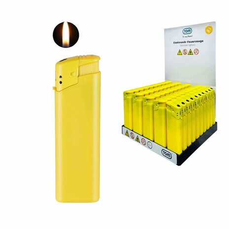 Yellow Printable Lighter Blank - Pack of 50 - Click System - TOM&reg;