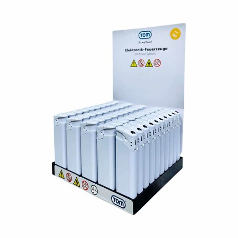 White Printable Lighter Blank - Pack of 50 - Click System - TOM&reg;