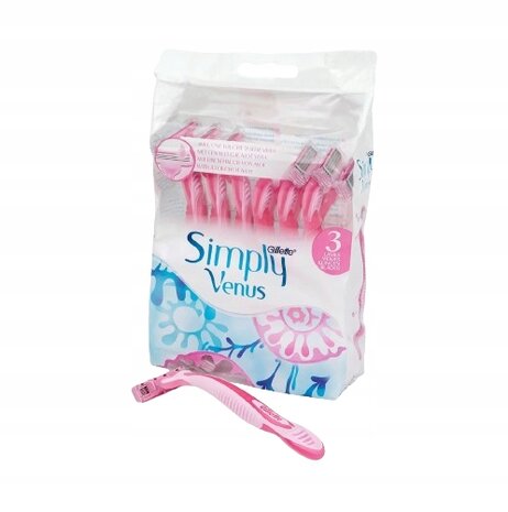 Gillette Simply Venus 3 Disposable Razors 12-Piece