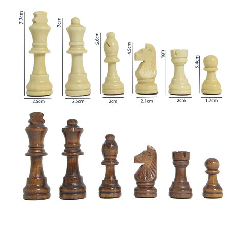 Magnetische Schaakset van Rozenhout - Met Ge&iuml;ntegreerde Sluiting - 38.8cm Schaakbord