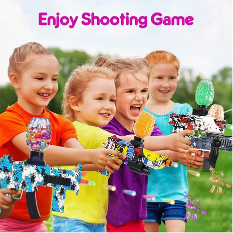 Shooting Elite Gelblaster - Luminous Silencer - AK47 Led Light - compleet set  - Oplaadbaar - 74CM