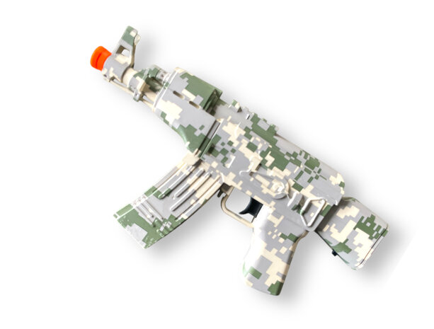 Gel Blaster AK47 Army - Luminous Silencer with LED light - complete set - 45 cm + 2 bags of gel balls